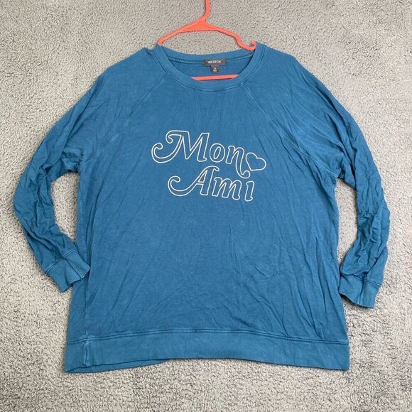 Wildfox Sweater Womens Small Mi Ami Crewneck Sweatshirt Casual Soft - Picture 1 of 10